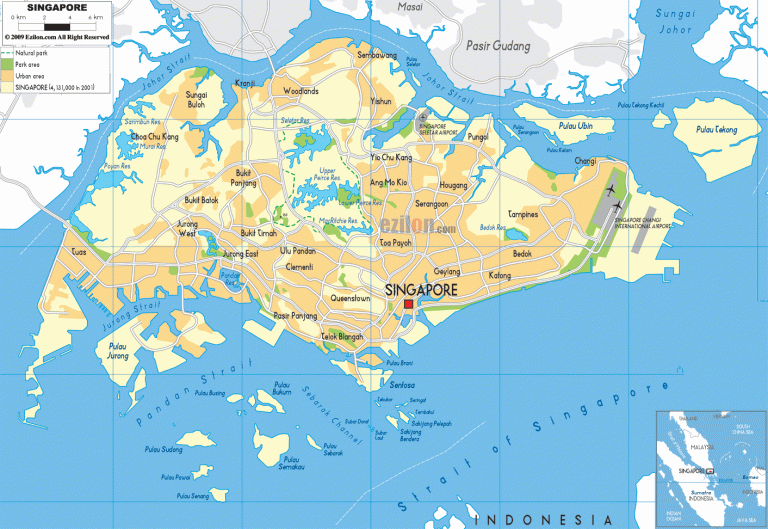 Singapur Geograf A F Sica La Gu A De Geograf A