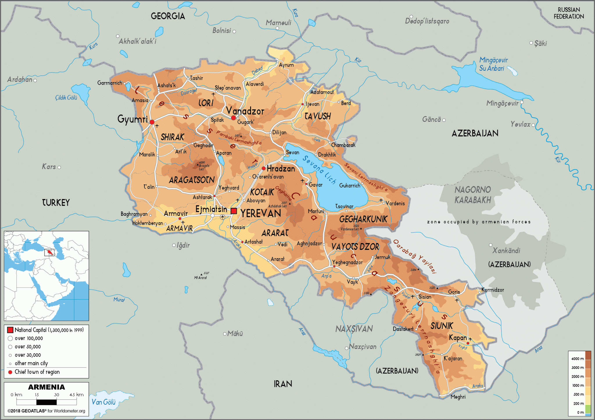 Armenia relieve e hidrografía La guía de Geografía