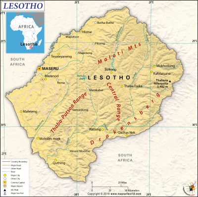 Geografía de Lesotho La guía de Geografía