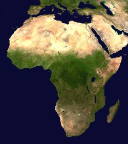 Imágen ortográfica de África
