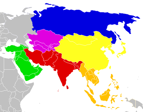 Regiones de Asia