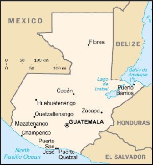 Mapa de Guatemala