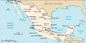 Mapa general de México