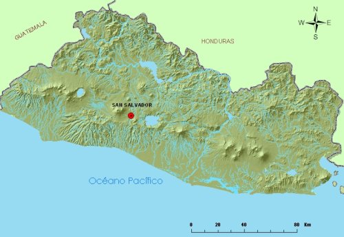 Relieve y ríos de El Salvador