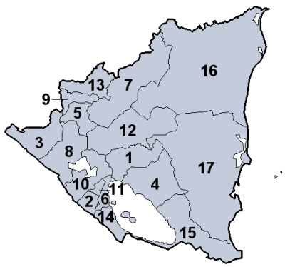 Departamentos de Nicaragua