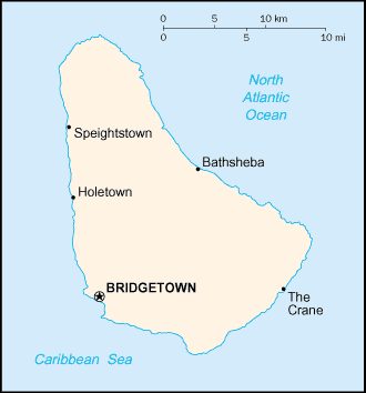 Commons Wikimedia: Mapa de Barbados