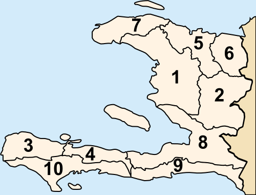 Commons Wikimedia: Departamentos de Haití