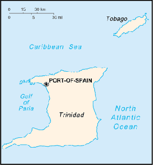 Commons Wikimedia: Mapa de Trinidad y Tobago