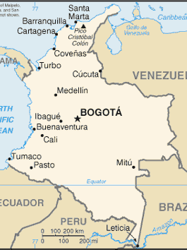Commons Wikimedia: Mapa de Colombia