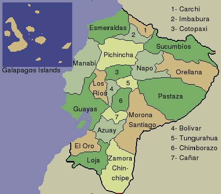 Commons Wikimedia: Provincias de Ecuador