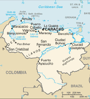 Commons Wikimedia: Mapa de Venezuela