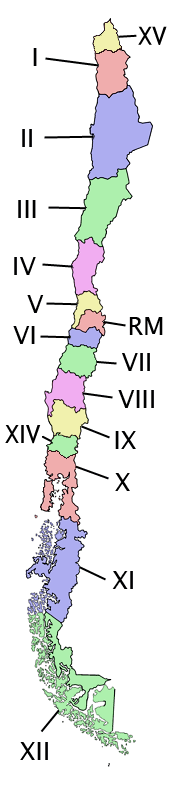 Commons Wikimedia: Regiones de Chile