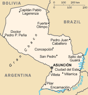 Commons Wikimedia: Mapa de Paraguay