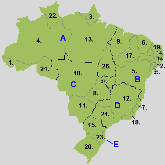 Commons Wikimedia: Regiones y estados de Brasil
