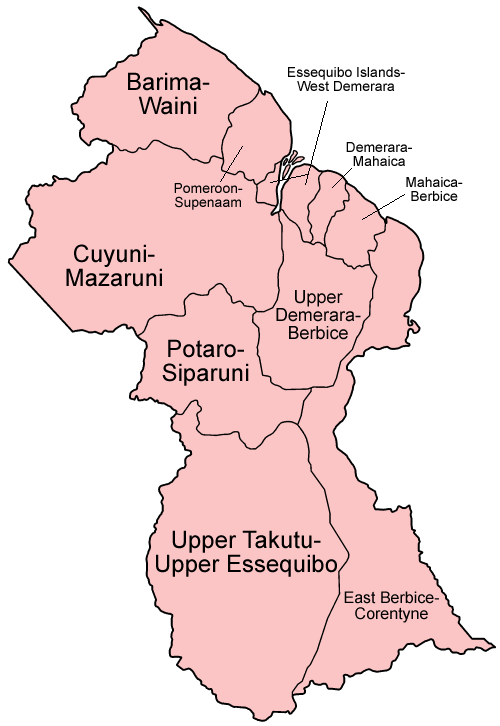 Commons Wikimedia: Regiones (Guyana)