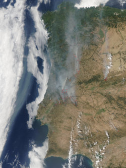 Commons Wikimedia: Fuegos estivales en Portugal