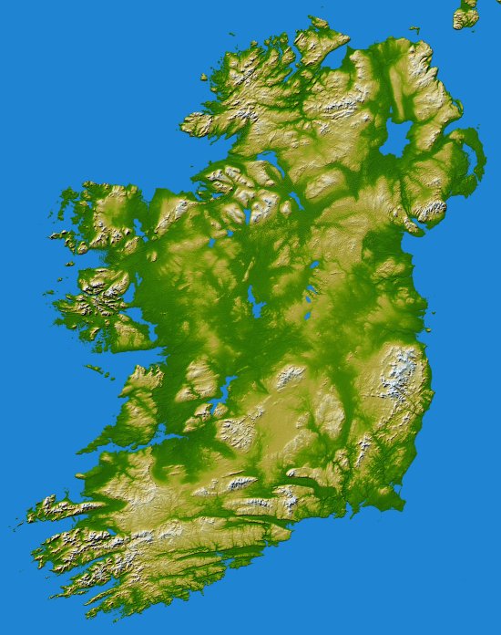 Commons Wikimedia: Relieve de Irlanda