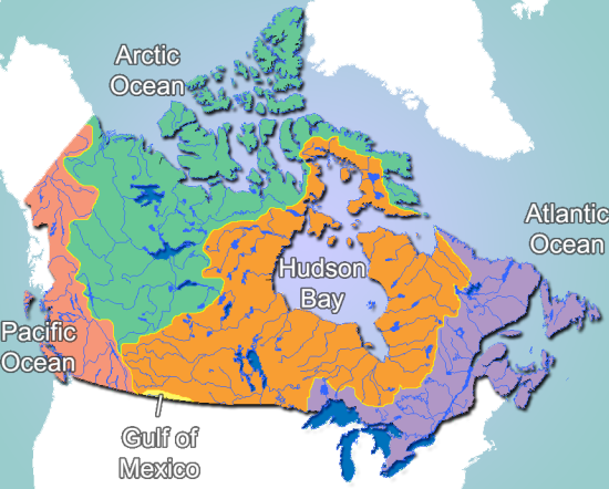 Commons Wikimedia: Cuencas hidrográficas de Canadá
