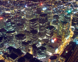 Commons Wikimedia: Vista nocturna de Toronto (Canadá)