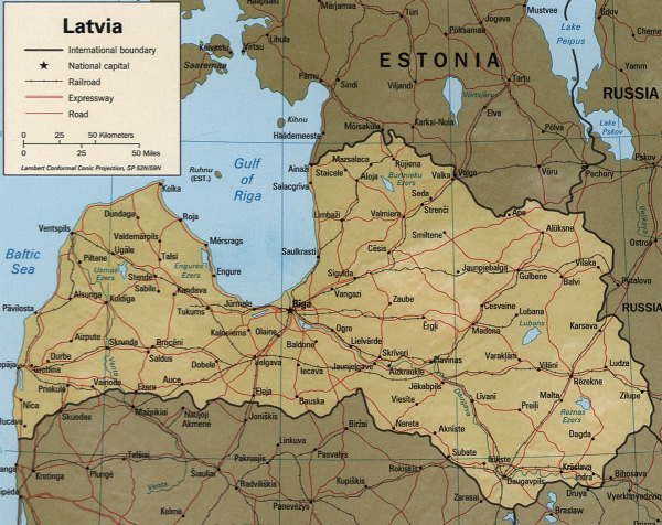 Commons Wikimedia: Mapa de Letonia