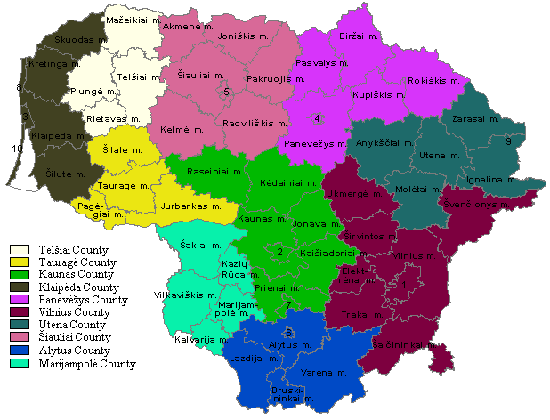 Commons Wikimedia: Condados y municipios de Lituania