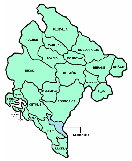 Commons Wikimedia: Municipios de Montenegro