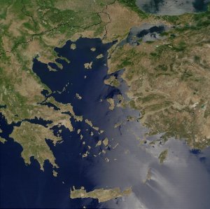 Commons Wikimedia: Ortoimagen, islas griegas.