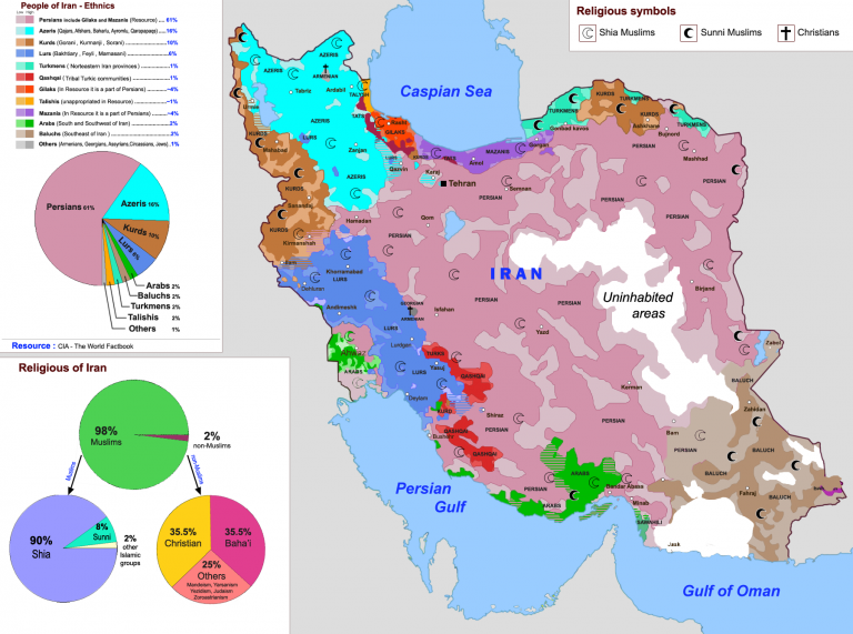 Irán población La guía de Geografía