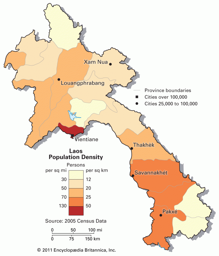 Laos población y economía La guía de Geografía