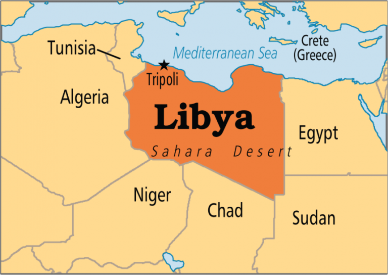 Geograf A De Libia Generalidades La Gu A De Geograf A   Libya Map 768x544 