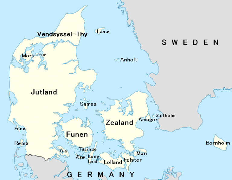 Pen Nsula De Jutlandia La Gu A De Geograf A   Denmark Islands 768x597 