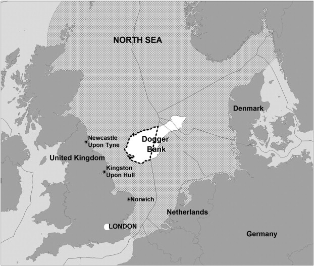 Location Of The Dogger Bank The Dotted Outline Shows The Area Under UK Jurisdiction  