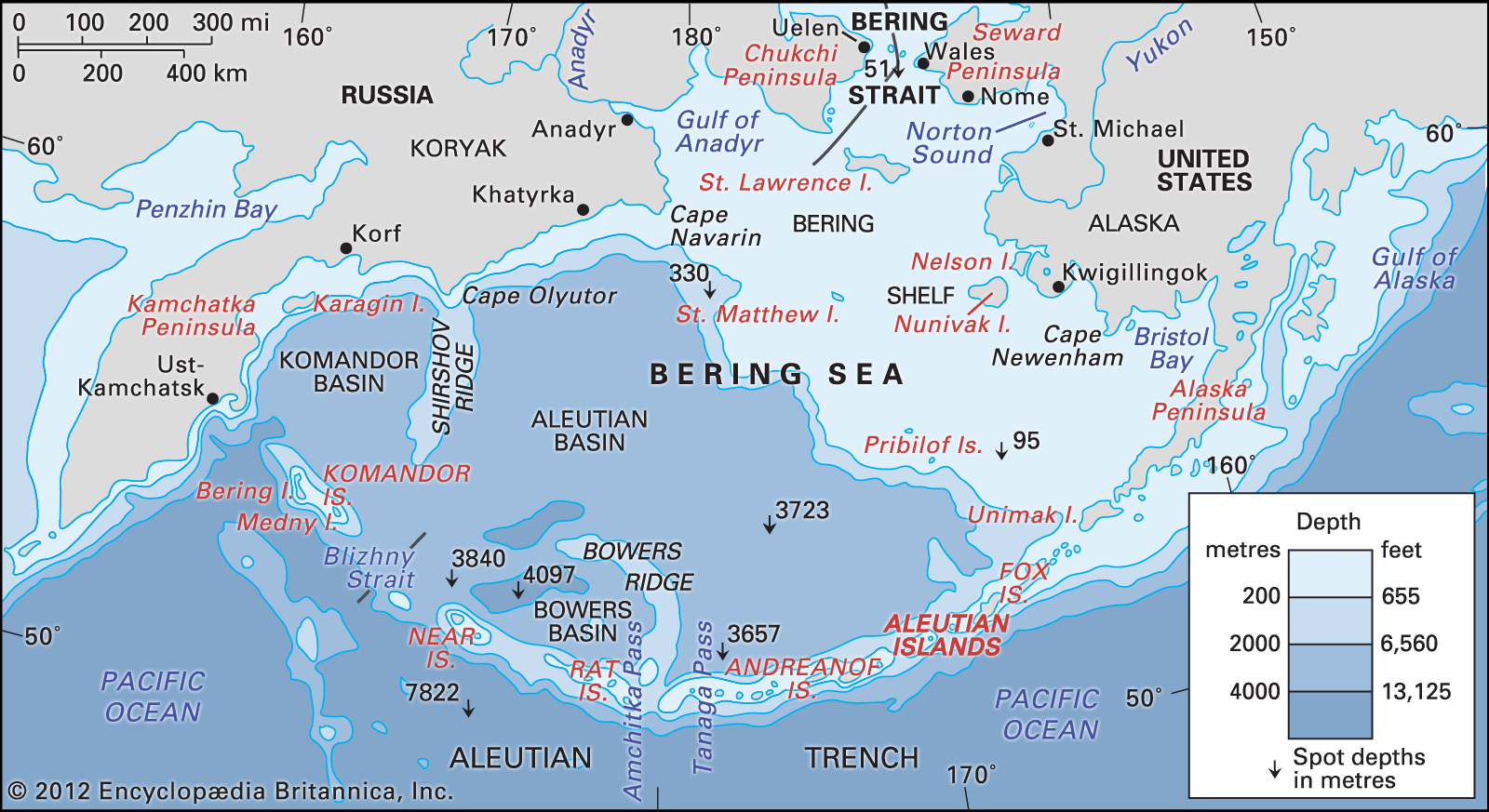 Mar de Bering | La guía de Geografía