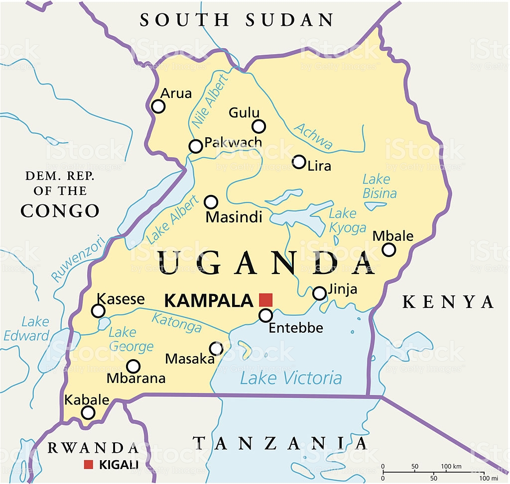 Mapa-Uganda
