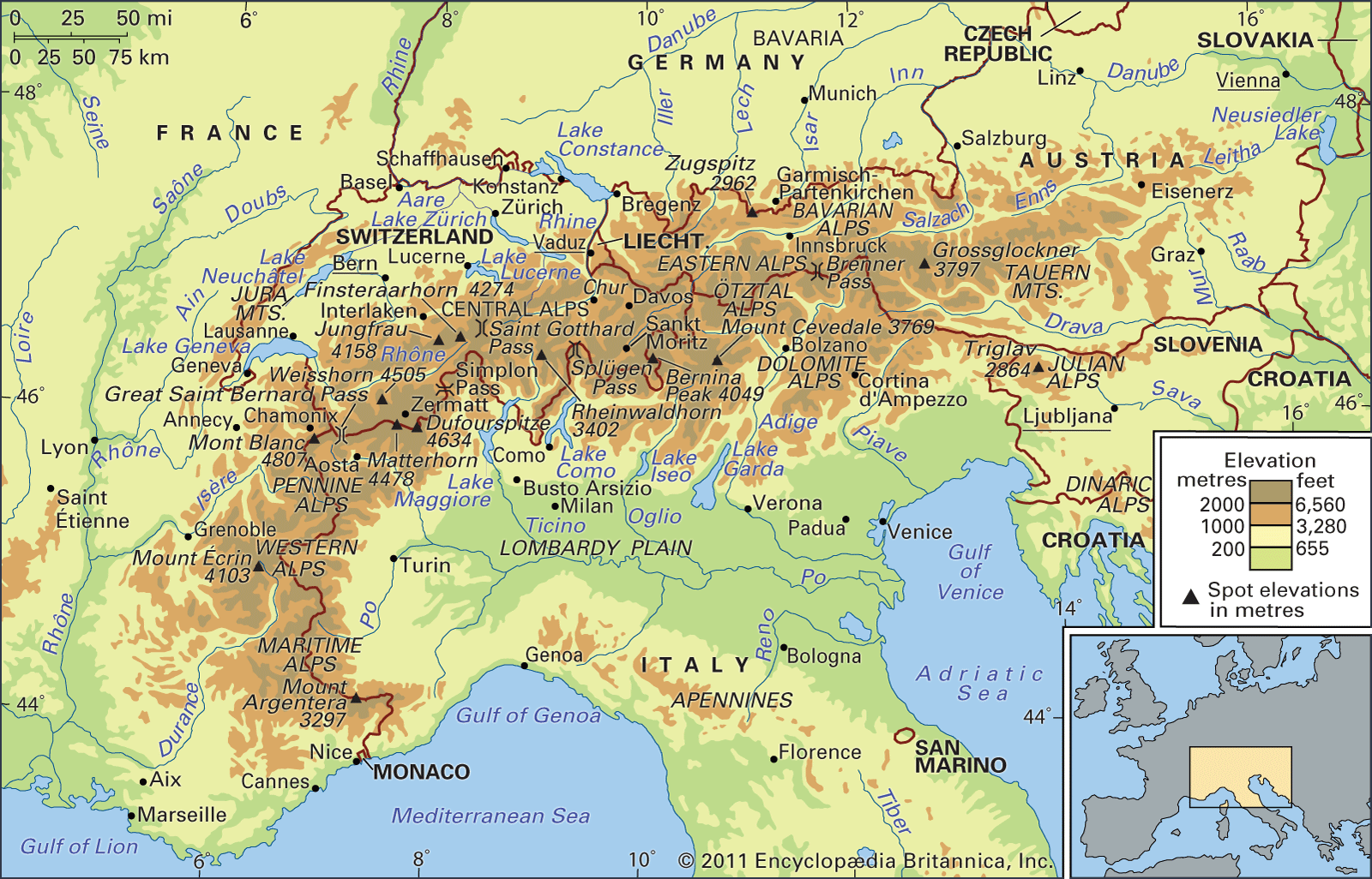 Península Itálica historia, ubicación, geografía, ríos y mucho más