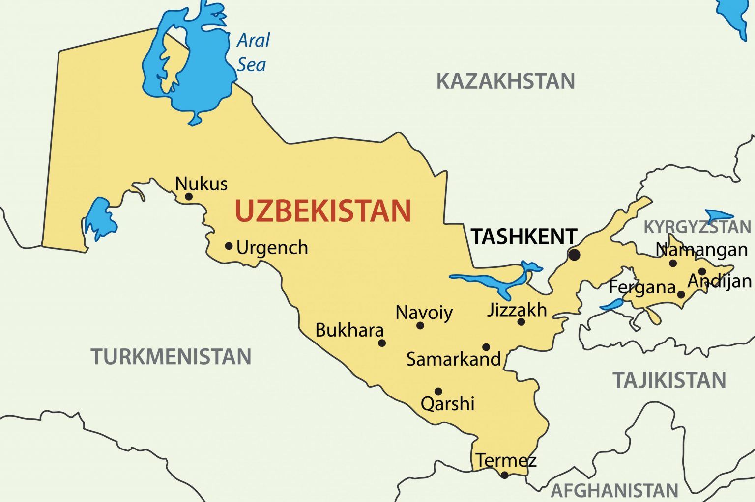 Uzbekist N Geograf A Humana La Gu A De Geograf A   Mapa De Sum 1536x1023 