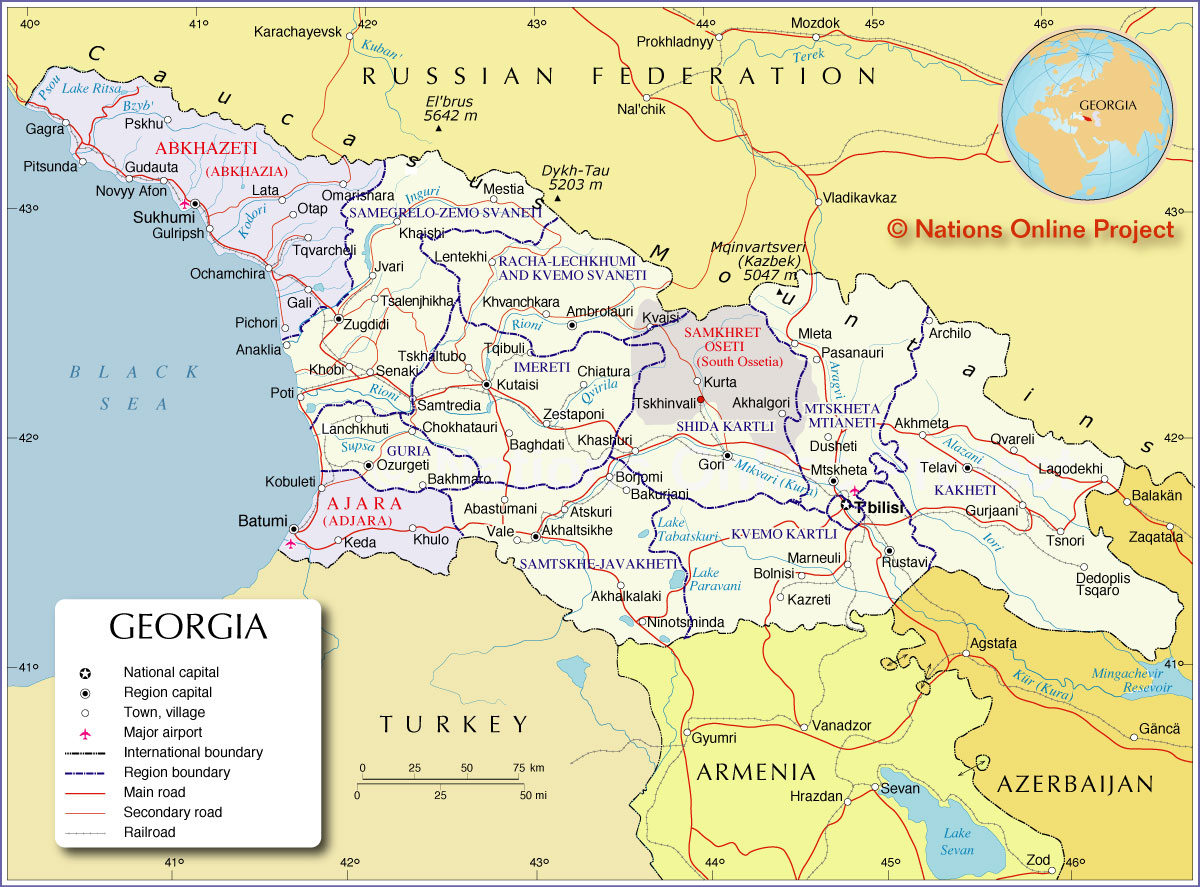 Geografía de Georgia: generalidades | La guía de Geografía