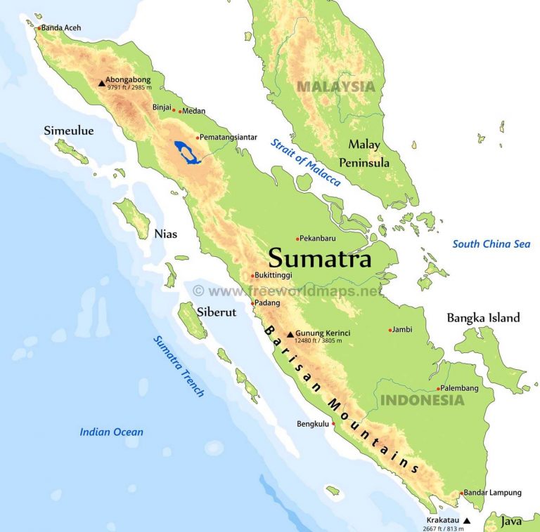 Sumatra La guía de Geografía