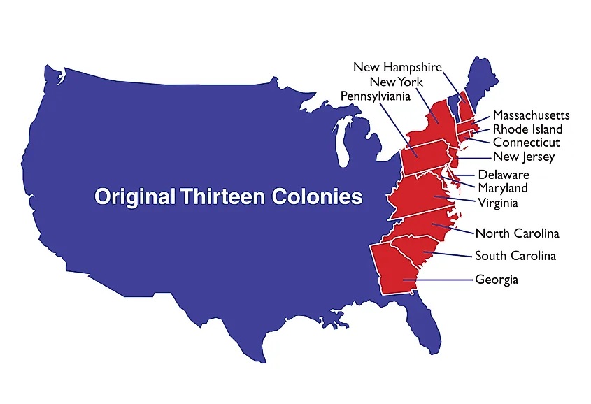 Las 13 colonias de América del Norte | La guía de Geografía